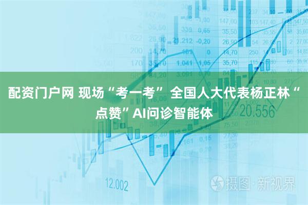 配资门户网 现场“考一考” 全国人大代表杨正林“点赞”AI问诊智能体
