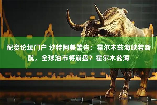 配资论坛门户 沙特阿美警告：霍尔木兹海峡若断航，全球油市将崩盘？霍尔木兹海